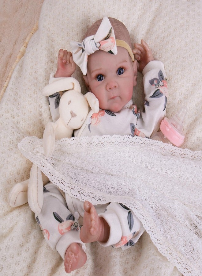 Milidool Lifelike Reborn Baby Dolls Girl - 20 Inch Realistic Newborn Baby Dolls with Poseable Body, Real Life Baby Dolls with Accessories for 3+ Year Old Girls Gifts, Pretend Play, Collection - Image 4